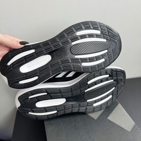 ADIDAS | NEW RunFalcon 3.0 Black and White Running Shoes Women’s Size 7.5 Wide - Picture 8 of 9